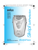 Braun 3990,  3970,  3890,  3870 Silk-épil SoftPerfection Body & Face Manual de utilizare