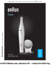 Braun 831 Face Gesichtsreinigungsbürste Manual de utilizare