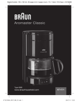 Braun Aromaster Classic KF 47/1 Manual de utilizare