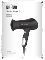 Braun HD530,  HD510,  Satin Hair 5 Manual de utilizare
