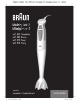 Braun Minipimer 3 - 4162 Manualul proprietarului