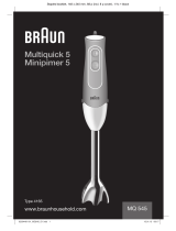 Braun MQ 545 Aperitive Manual de utilizare