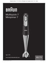 Braun MQ 775 patisserie Manual de utilizare