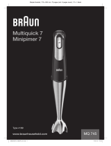 Braun Multiquick 7 Hand MQ 745 Manual de utilizare