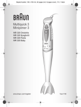 Braun MULTIQUICK 3 MR 320 SPAGHETTI Manual de utilizare