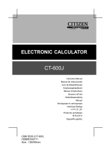 Citizen CT-600J Manual de utilizare