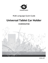 Conceptronic Universal Tablet Car Holder Ghid de instalare