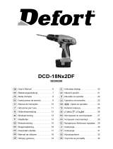 Defort DCD-18Nx2DF Manualul proprietarului