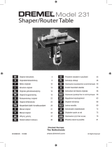 Dremel 231 SHAPER ROUTER TABLE Manualul proprietarului