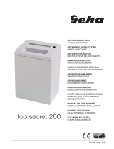 Geha Top Secret 260 S6 Instrucțiuni de utilizare