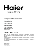 Haier HRF-663DSA2WW Instrucțiuni de utilizare