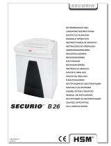 HSM SECURIO B26 1.9 x 15 mm Instrucțiuni de utilizare
