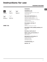 Indesit WMD 722B EU Manualul utilizatorului