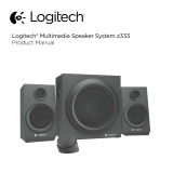 Logitech Z333 2.1 Speakers – Easy-access Volume Control Manual de utilizare