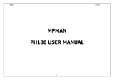 MPMan PH-100 Manualul utilizatorului