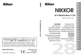 Nikon AF-S NIKKOR 28mm f/1.8G Manual de utilizare