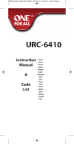 One For All URC 6410 Manual de utilizare