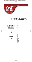 One For All URC 6420 Manual de utilizare
