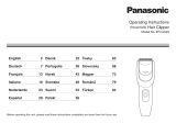 Panasonic ER-GC20 Manualul proprietarului