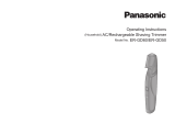 Panasonic ERGD60 Instrucțiuni de utilizare