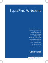 Plantronics SupraPlus Wideband HW261 Manual de utilizare