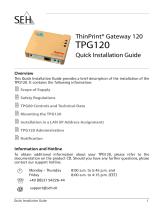 SEH ThinPrint Gateway TPG120 Ghid de instalare