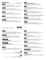 Sony DSC-TX5/B Informații importante