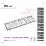 Trust Slimline Aluminium Keyboard for Mac IT Manual de utilizare