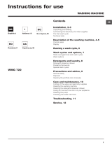 HOTPOINT/ARISTON WMG 722S EU Manualul utilizatorului