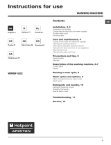 HOTPOINT/ARISTON WMSF 622 EU.L Manualul utilizatorului