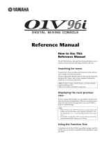 Yamaha 01V96i Manual de utilizare