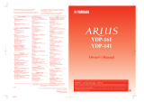 Yamaha ARIUS YDP-141 Manualul proprietarului