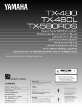 Yamaha TX480 Manual de utilizare