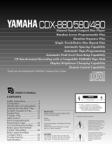 Yamaha CDX-480 Manual de utilizare