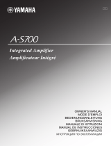 Yamaha A-S700 Manualul proprietarului