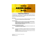 Yamaha AN200 Manualul proprietarului