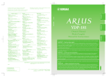 Yamaha ARIUS YDP-181 Manualul proprietarului