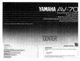 Yamaha AV-70 Manualul proprietarului