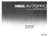 Yamaha AV-75PRO Manualul proprietarului