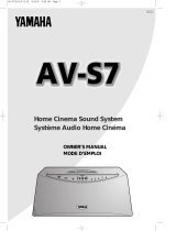 Yamaha AV-S7 Manualul proprietarului