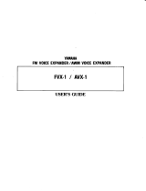 Yamaha FVX-1 Manualul proprietarului