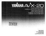 Yamaha AVX-20 Manualul proprietarului