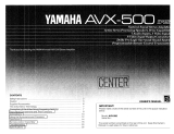 Yamaha AVX-500 Manualul proprietarului