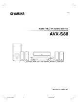 Yamaha AVXS80 Manual de utilizare