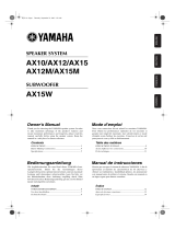 Yamaha AX12M Manual de utilizare