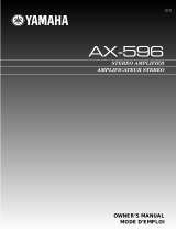 Yamaha AX-596 Manual de utilizare