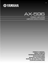 Yamaha AX-596 Manualul proprietarului