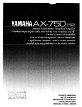 Yamaha AX-750 Manualul proprietarului