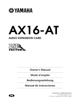Yamaha AX16 Manualul proprietarului