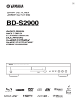 Yamaha BD-S2900 Manualul proprietarului